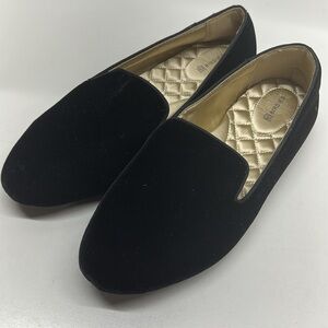 Birdies Black Velvet Flats